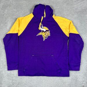 Minnesota Vikings‎ Hoodie Adult Purple NFL Team Apparel Pullover Sweatshirt M